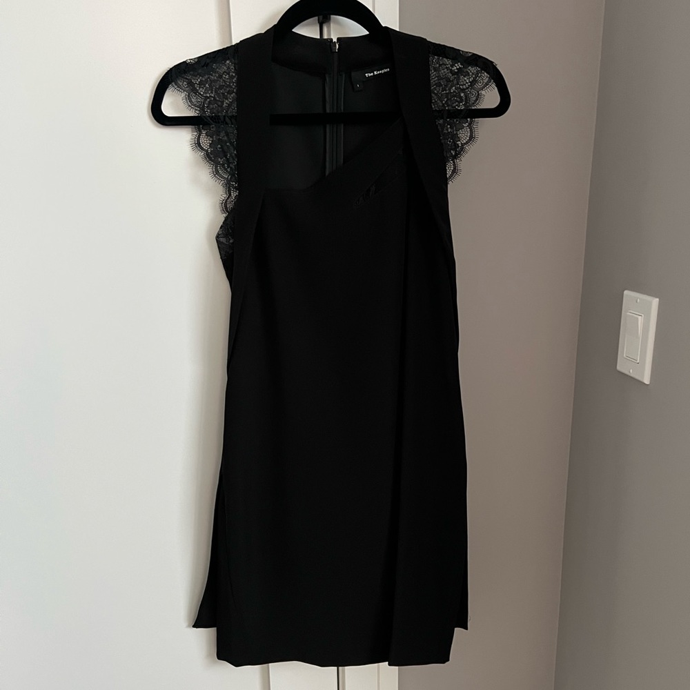 The Kooples black dress with lace detail size 1 (sm)
